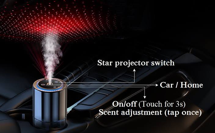 إكتشف جهاز التعطير الذكي لسيارتك🚗 مع تقنية LED💥✨ جهاز واحد، يعطّر، يضيء، ويبهرك!” ✨⚙️.